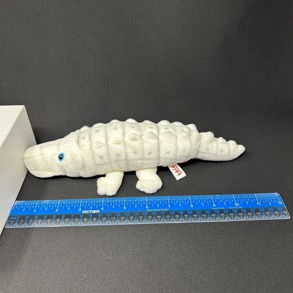 Classic Kidz ToysAlbino Crocodile Alligator Animal Plush White 11" Zoo Soft Baby - Picture 13 of 13